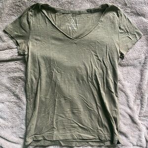 Prince & Fox Olive Green V-Neck Women's Tee